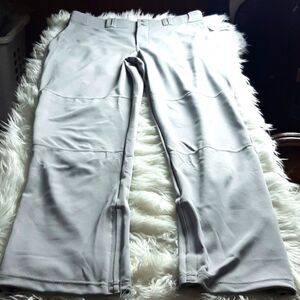 CHAMP Pro GRAY Belted Baseball Pants Adjustable Inseam L‎ 38 x34  NWT